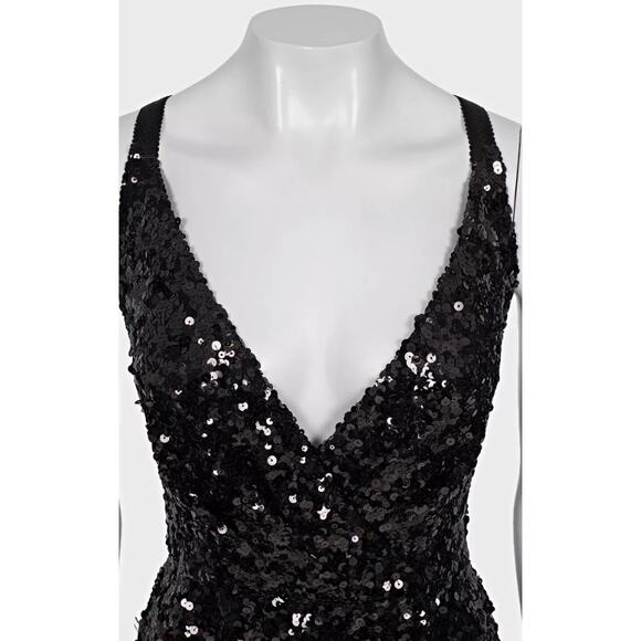 Dolce & Gabbana Black Sequin Party Dress - Size IT42/M - Picture 4 of 6